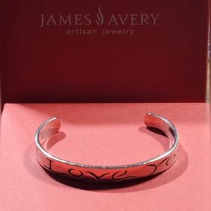 Retired HTF James Avery Sterling I Love You Cuff